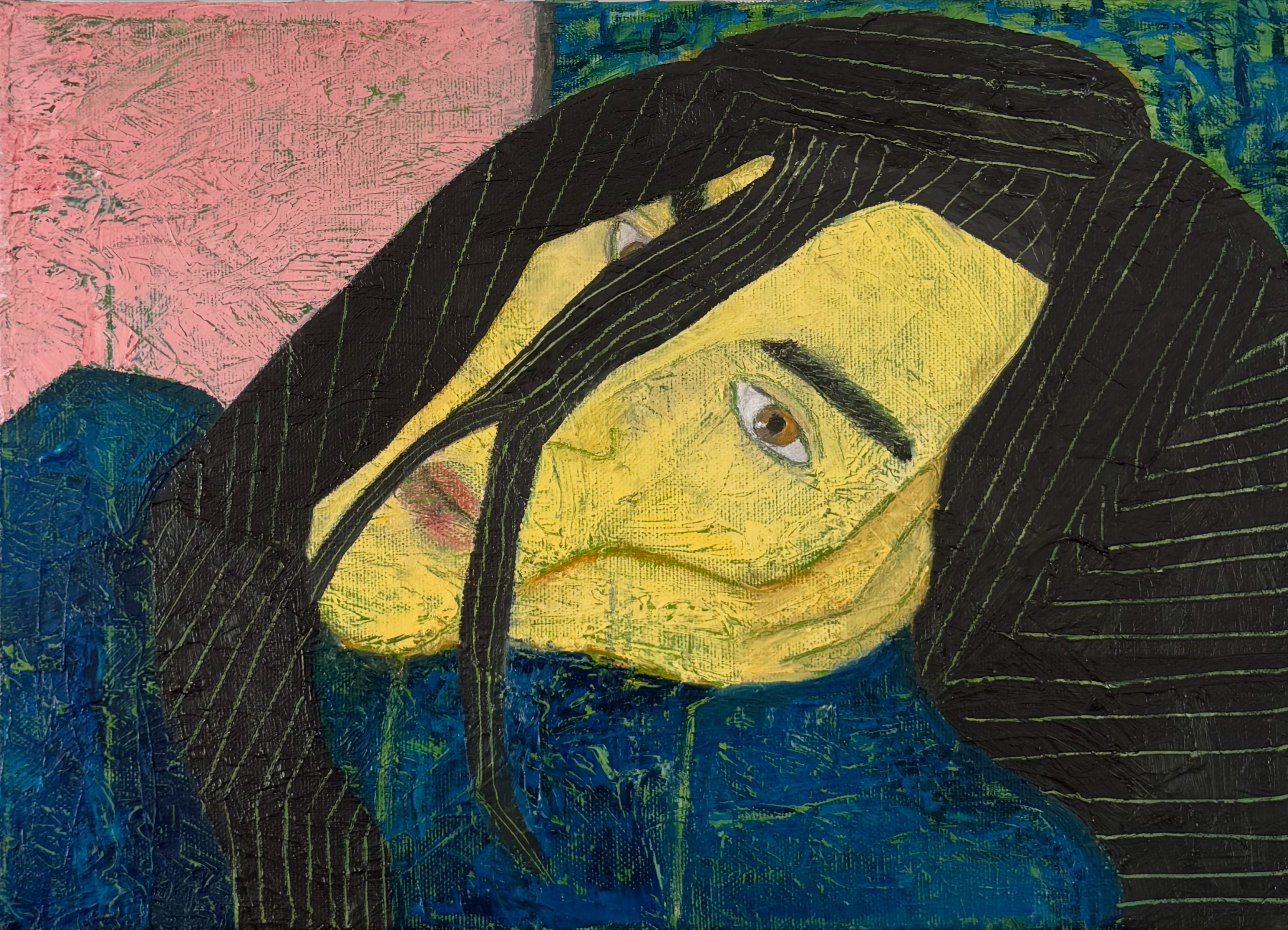 Screen - Oil painting by Piero Montezaro, 2025